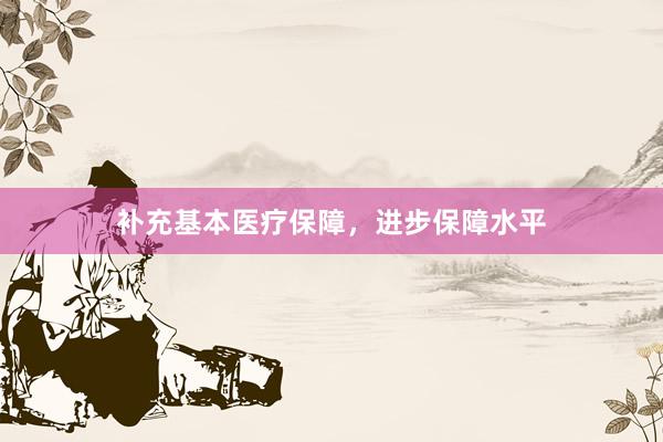 补充基本医疗保障，进步保障水平